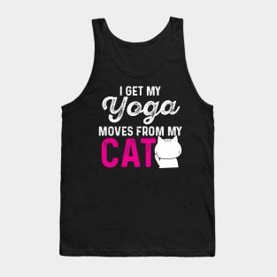 Yoga Gift Yoga Moves Cat Owner Tee Cats and Yoga Cat Lady Design Tank Top